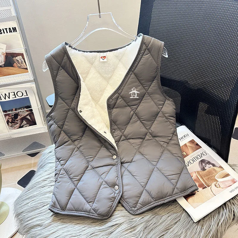 골프용품 Luxury Brand Golf Vest Women Golf Wear 2024 Autumn Winter New Golf Jacket Korean Cold Proof Padded Vest Women Golf Clothing