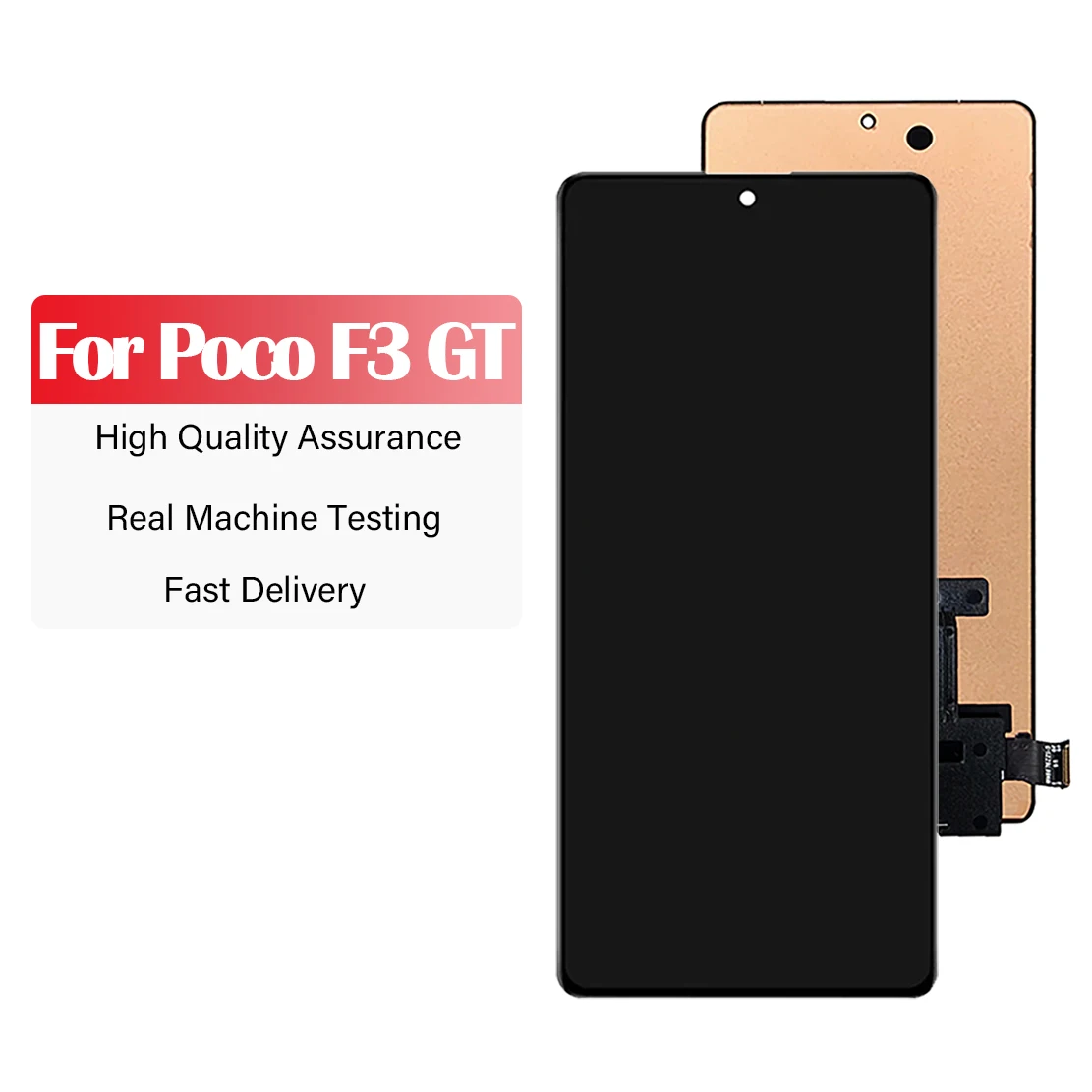 

Original LCD for 6.67 inches XiaoMi Poco F3 GT MZB09C6IN M2104K10I LCD Touch Screen Digitizer Assembly with Repair Tool and Glue