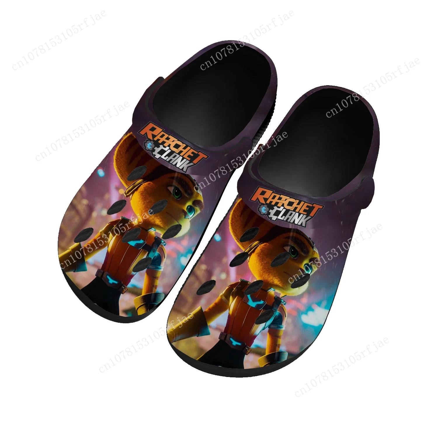 

Ratchet & Clank Rift Apart Home Clogs Hot Cartoon Game Mens Womens Tailor Made Water Shoes Garden Beach Hole Slippers Sandals