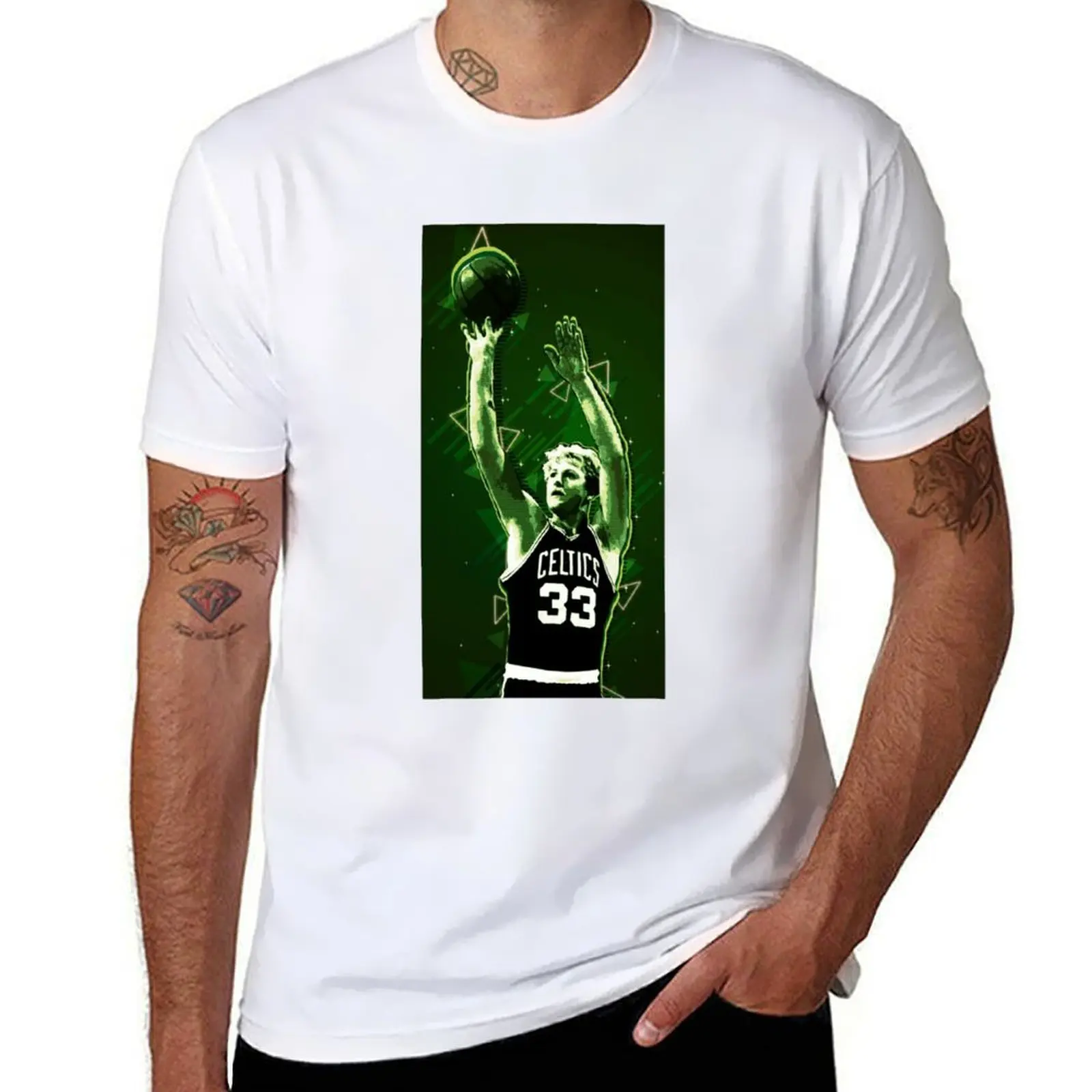

Larry Bird T-Shirt man graphic t shirt men t shirt cotton 100% T-Shirt