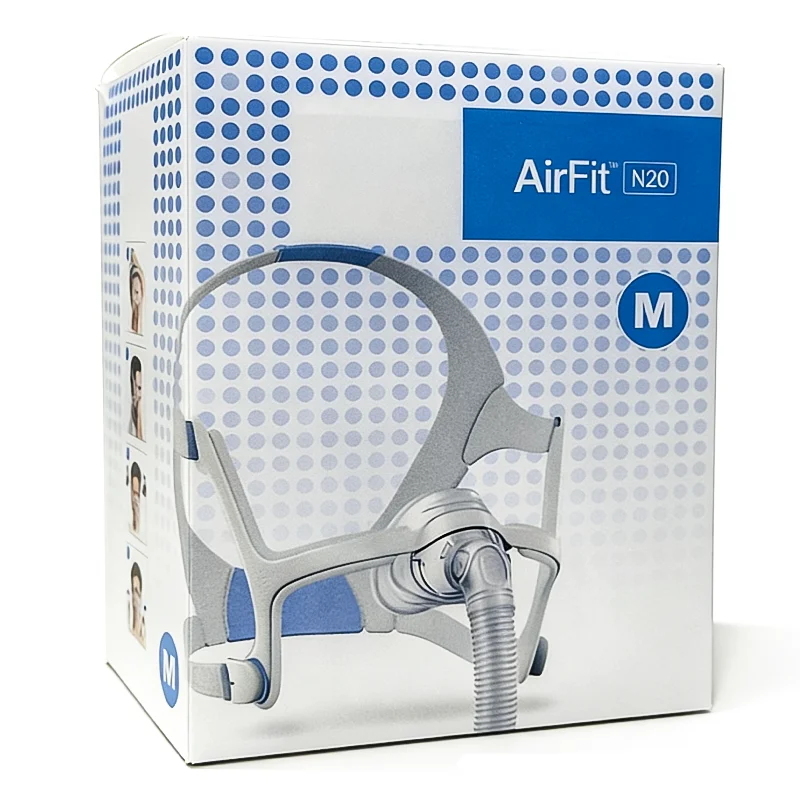 

Комплект обновления маски для носа AirFit N20, многоразовая рама, локоть в сборе с трубкой для головного убора и подушкой для апноэ во сне Thera