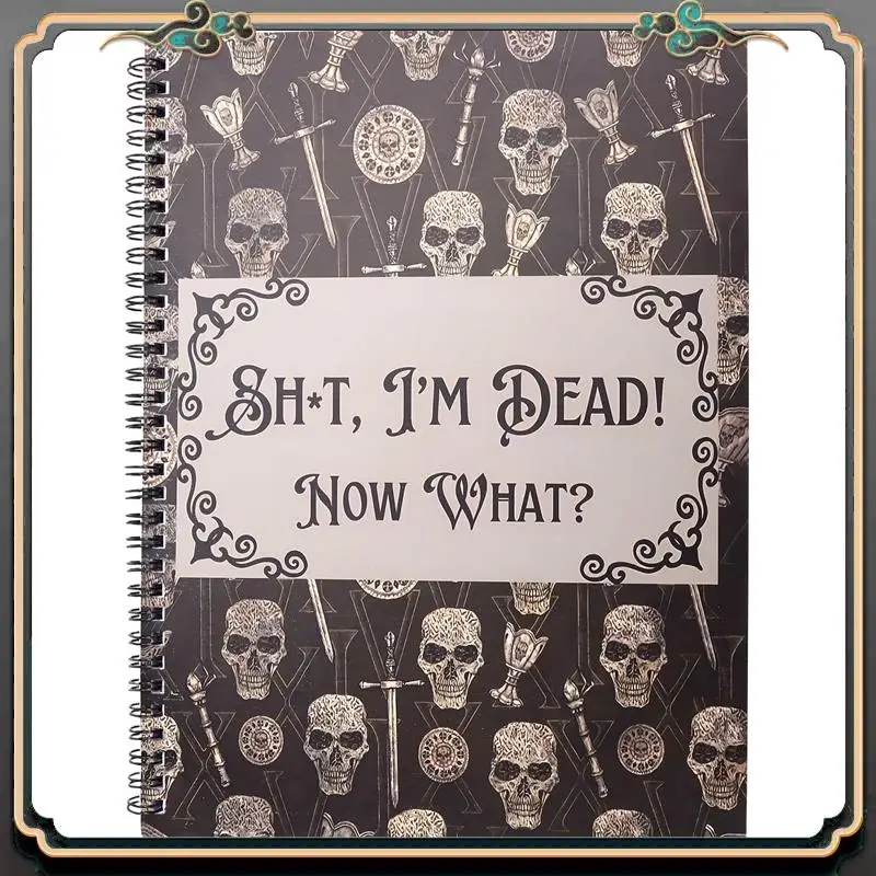 ASMA-Funny Sh-T I'm Dead End of Life Planner، مخطط نهاية الحياة، I'm Dead Now What Book Planner، ترتيبات نهائية موجهة #1