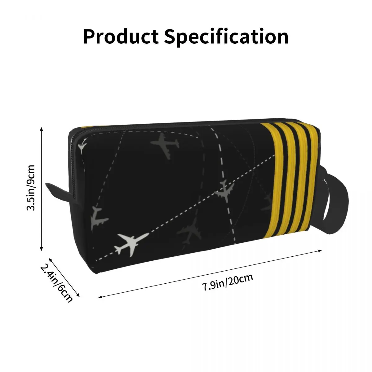 Airplane Flight Routes Stripes Toiletry Bag Aviation Aviator Pilot Makeup Cosmetic Organizer Lady Beauty Storage Dopp Kit Case