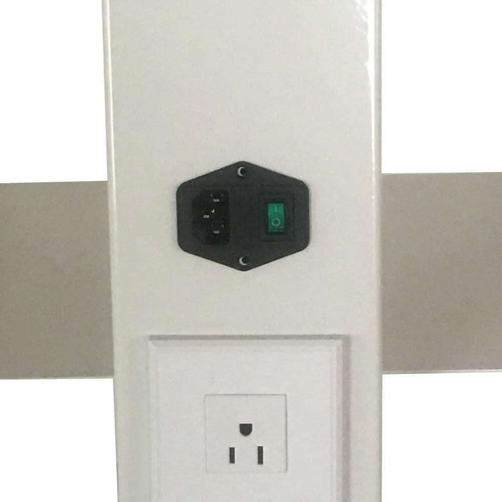 Multi-Function Trolley, 3 Layer Rolling Tray Lab Clinic Cart w/Built-in Socket, Mobile Medical Salon Organizing Cart With Wheels