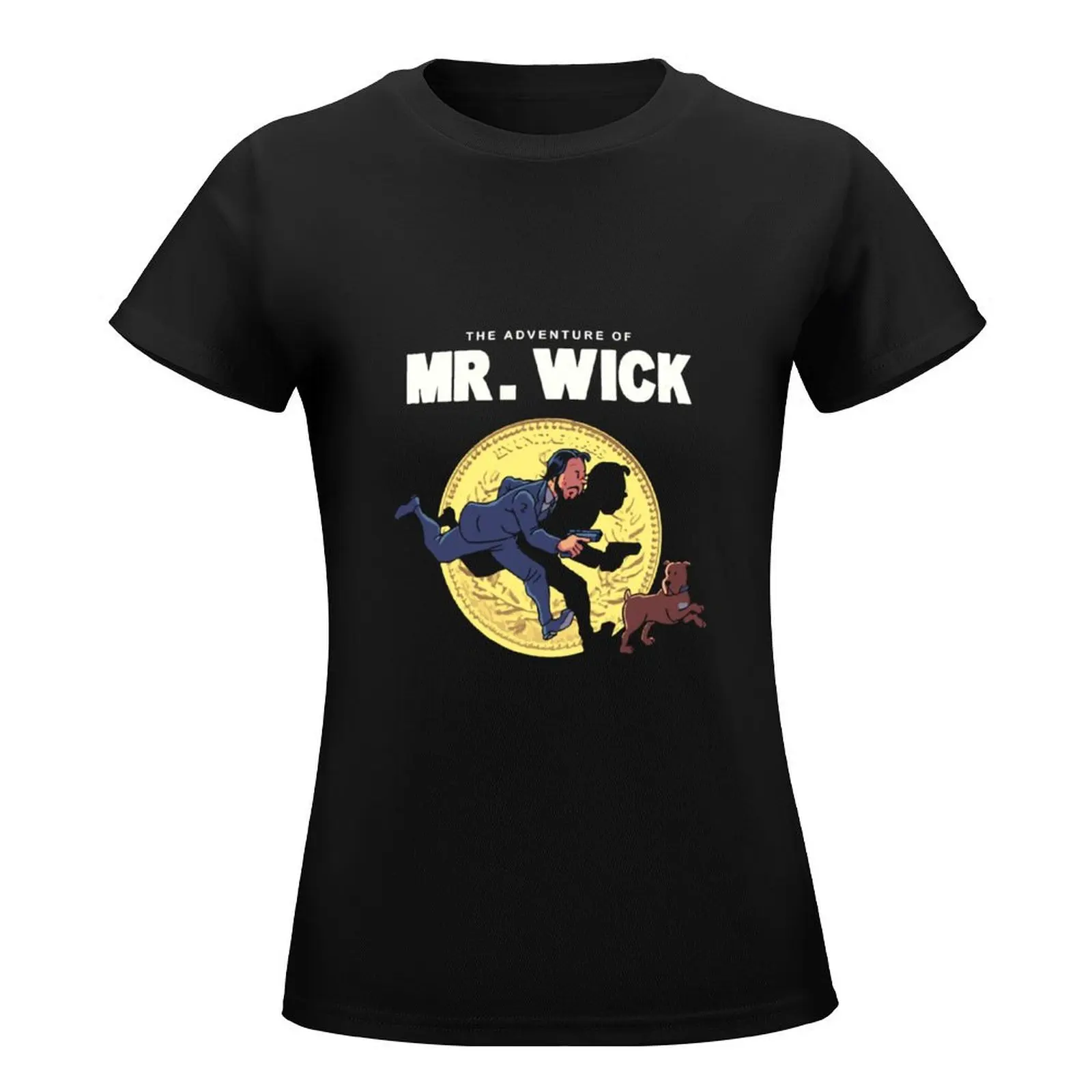 John wick the movies T-Shirt summer tops funny workout shirts for Women loose fit