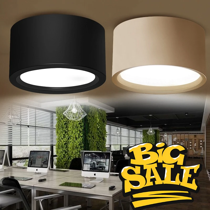 3pcs Modern Surface Mounted Downlight LED Ceiling Light Spotlight LED Downlight Indoor Lighting Ceiling Mounted Bucket Light