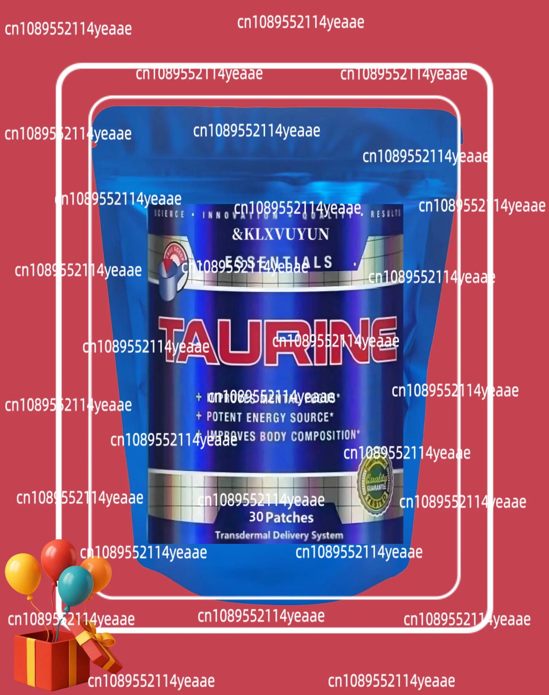 Taurine + Creatine Monohydrate Transdermal Patches, Muscle Strength, Focus, Memory - Best Creatine for Muscle Growth