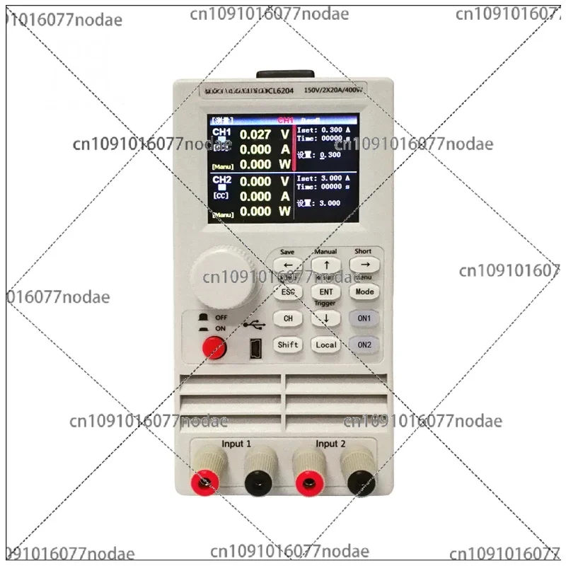 150V 20A 2*200W Dual Channel Programmable Load Tester, RS232 Communication, Software Support