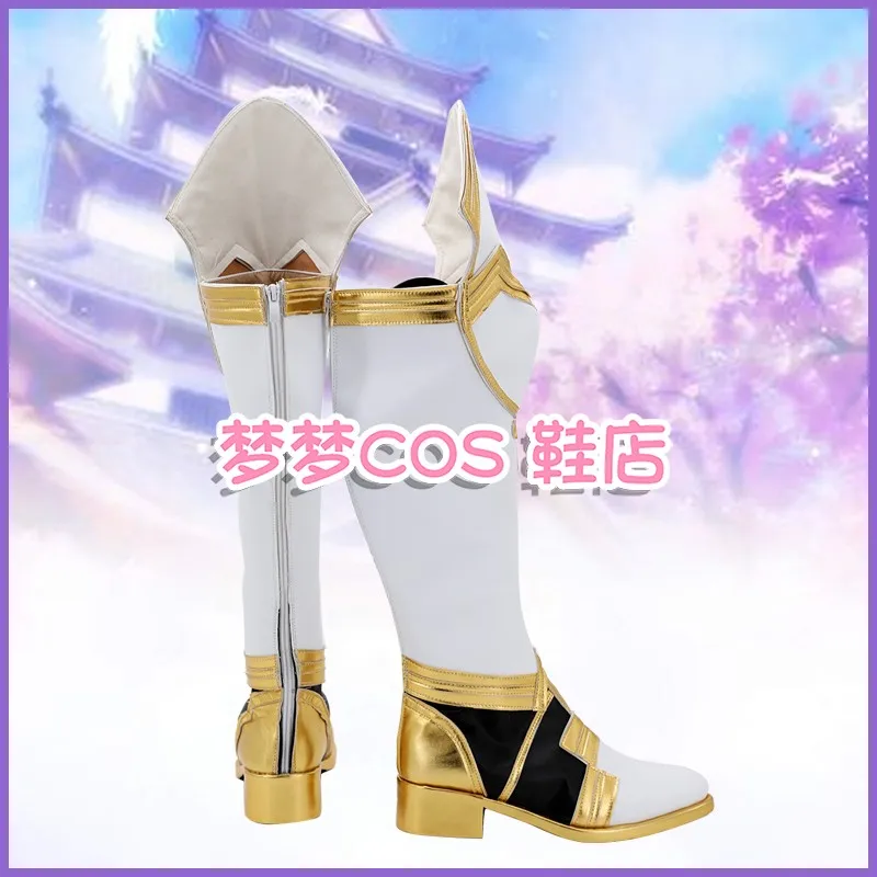 Fire Emblem Warriors Celica Costume Cosplay Scarpe Festa di Carnevale Stivali di Halloween Stivali fatti a mano in ecopelle
