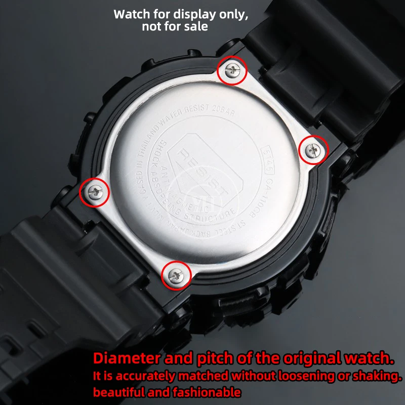 For G-SHOCK GA100/110 screw Casio GD110 100 140 GAX100 GD120 6900 DW5600 watch case rear cover bottom cover screw accessories