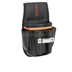 Electrician Tool Pouches | 6 Pockets for Tool Organizer | Utility Pouches for Men/Women/Carpenter/Electricians/Constructors