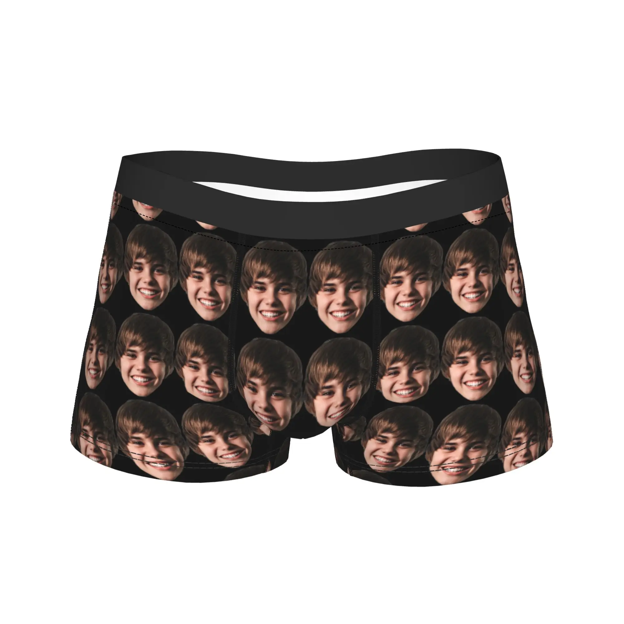 

Justins Biebers Underwear Man Boxer Brief Funny Trunk Hot Sale Design Large Size Panties