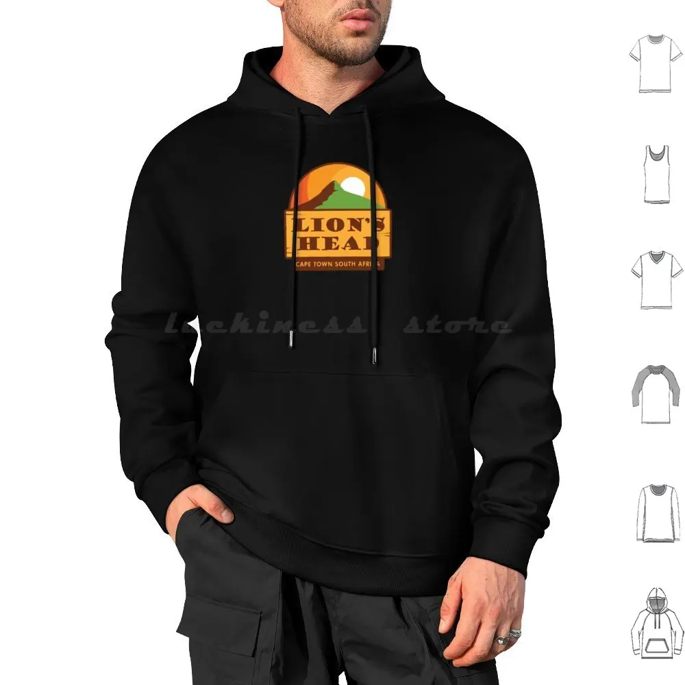 Lion'S Head , Cape Town South Africa Hoodie cotton Long Sleeve South Africa Cape Africa Mother City Lion Head Table