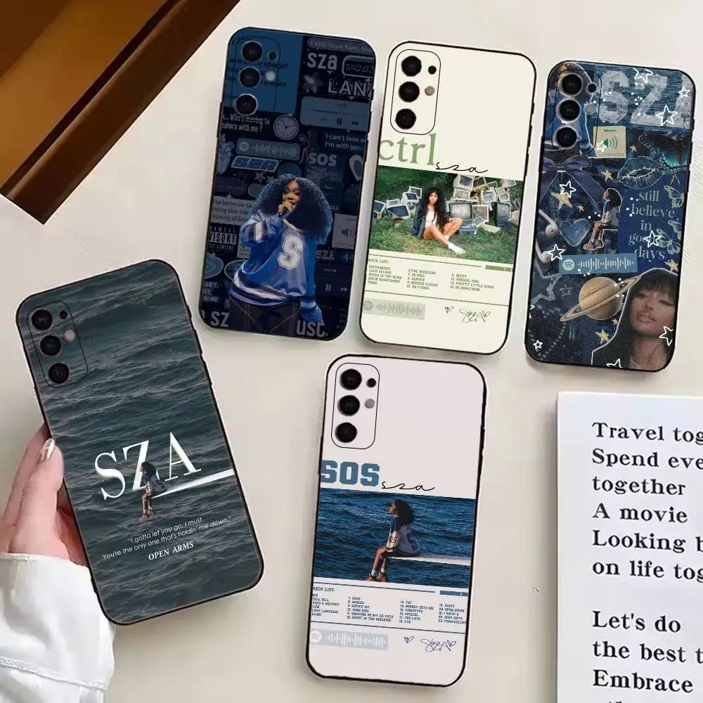 Fashion Singer For S-SZA Phone Case For Samsung S25,S24,S21,S22,S23,S30,Ultra,S20,Plus,Fe,Lite,Note,10,Black Cover