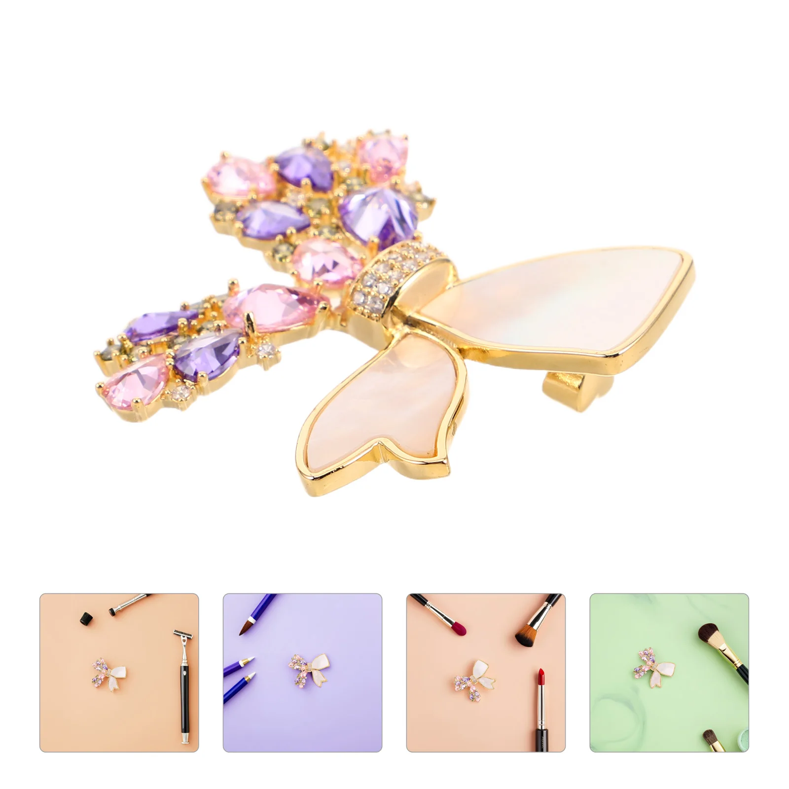 

Elegant Butterfly Brooch Pin Rhinestone Crystal For Women Dainty Dress Coat Shawl Lapel Jewelry Accessory Vintage Handmade