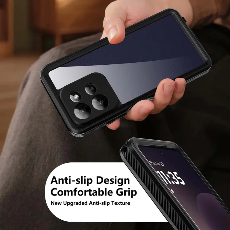 for Moto G Power 2026 Waterproof Cases Transparent Phone Cover Swimming Pouch Shockproof Bumper Full Coverage with Button