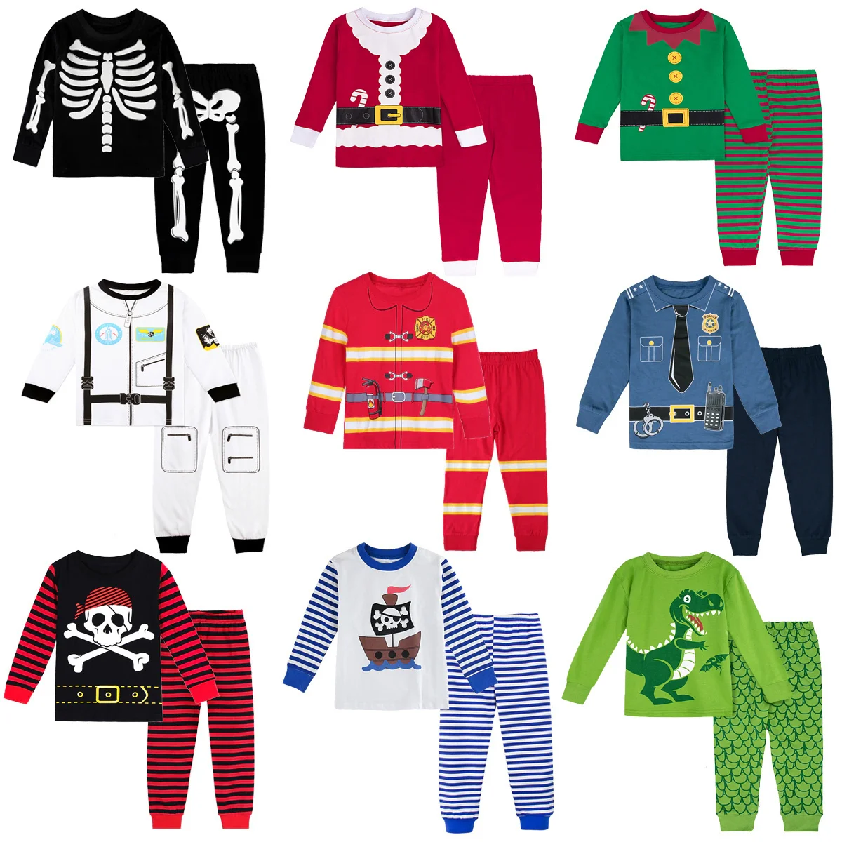 

Children's Halloween and Carnival suits, boys' funny clothes, firefighters and police COSPLAY, family parties, Christmas suits