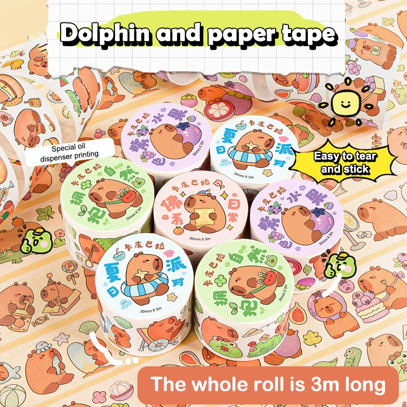 

Cute Cartoon Capybara Graffiti Stickers DIY Decoration Stickers Phone Guitar Laptop Notebook Suitcase Waterproof Stickers