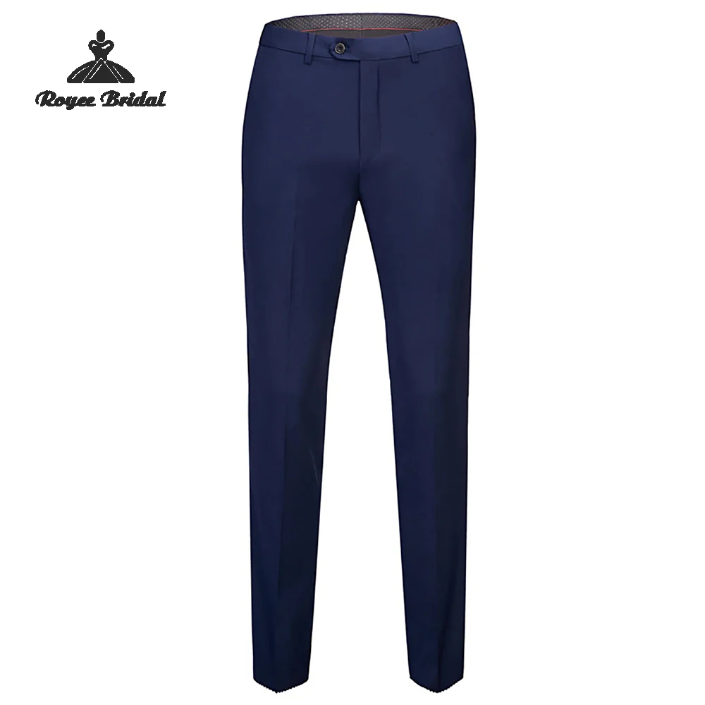 Navy Blue Three Piece Single Breasted Men's Wedding Suit 2026 Notched Lapel Evening Business Suit Customized trajes para hombre