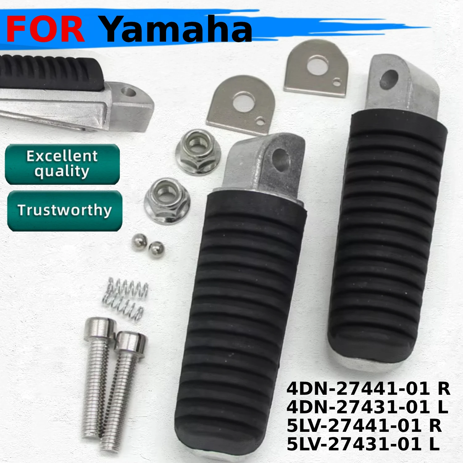 

Motorcycle Rear Footrests Foot Pegs For Yamaha FZ8-S FZ8S FZR6 FZ6R FZS600 FAZER FZS1000 SRV250 XJ400 XJ900 XJR1200 XJR 1200