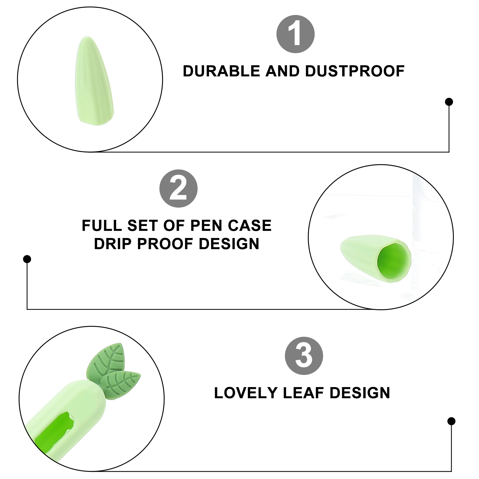

1set 1Set Silicone Pen Sleeve Decorative Nib Cover Compatible For Pencil 2 Stylus Protective Sleeve Pencil 2 Protector Fine