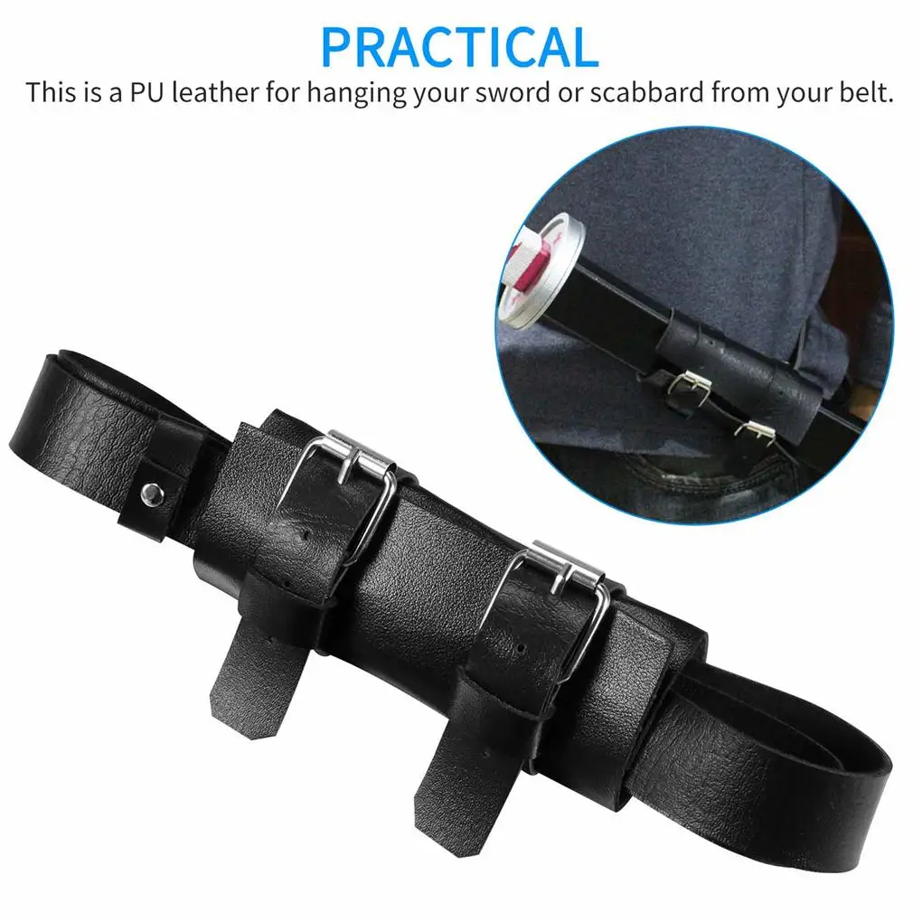 Sword Belt Tools Holders Role-playing Decor Cosplay Costume Prop PU Leather Storage Waist Strap Organizer No.1