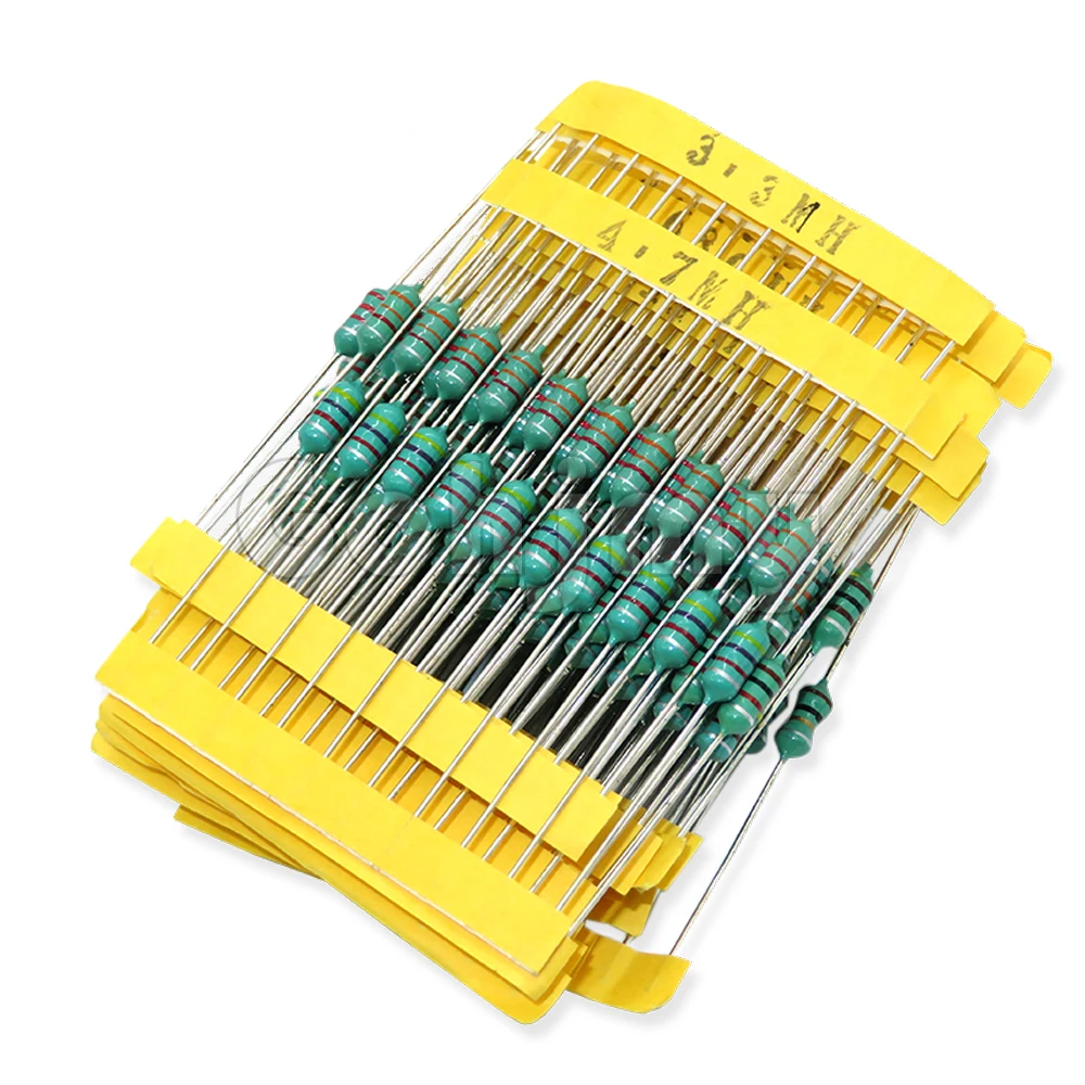 20Values*10PCS=200PCS DIP 0410 1/2W Color Ring inductance 1UH~4.7MH Inductors Assortment Kit 1UH 4.7MH 3.2MH 4.3MH 2.3MH