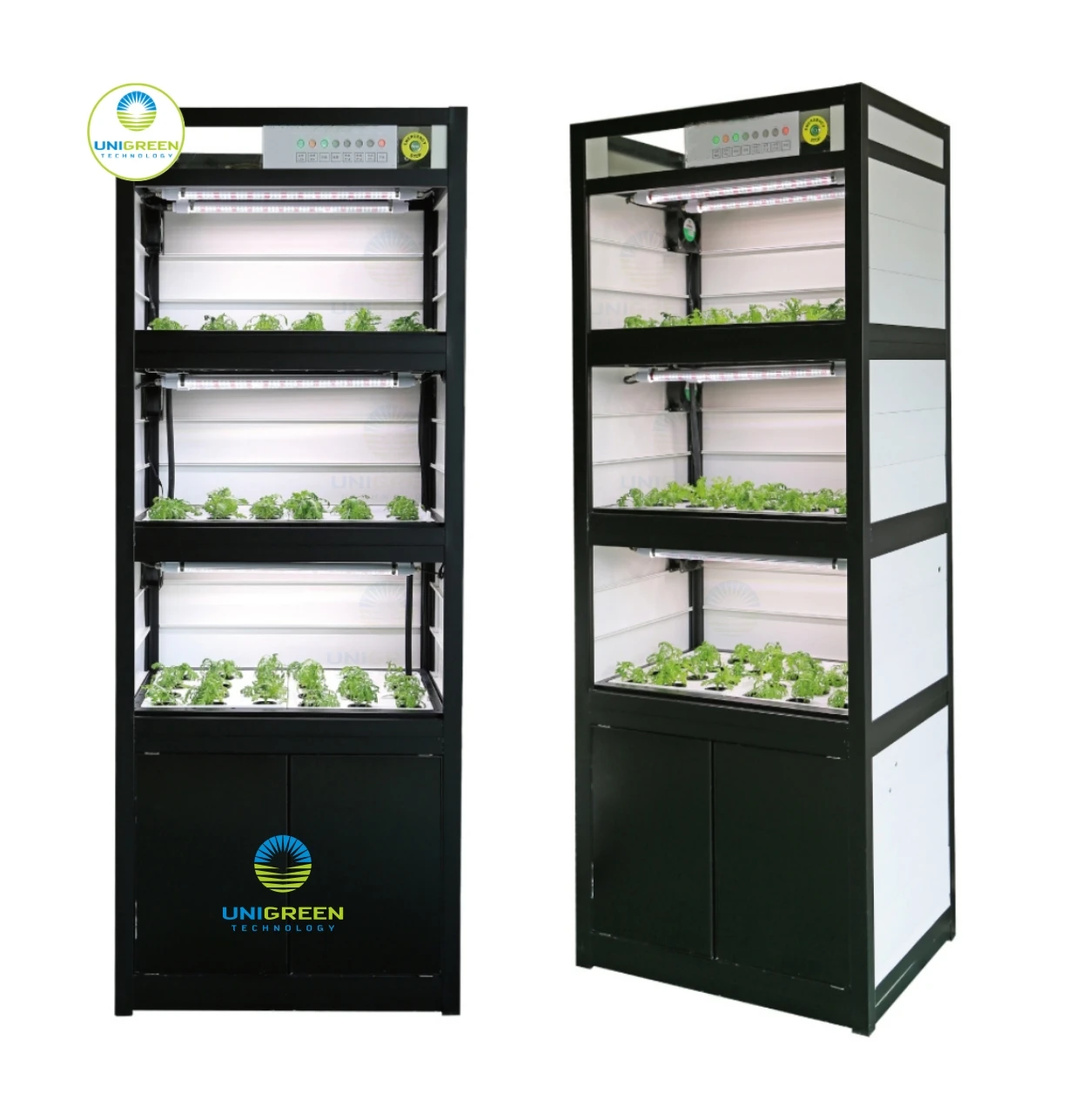 

Hydroponic System Vertical Cabinet Deep Water Kit Customized Modular Movable Planting Kit for Lettuce Office and Greenhouse