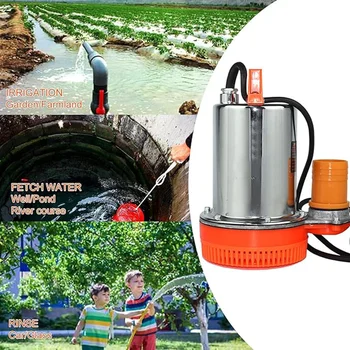 12V 180W 220W 24V Malé solární DC vodní čerpadlo pro baterie nebo solární panely s průtokem 3000 l za hodinu domácí solární vodní čerpadlo 6 nejlepší prodej 12V vodní čerpadlo s baterií - №3