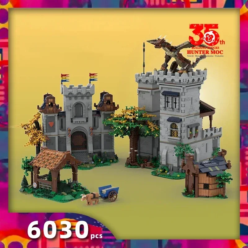 الطوب الهندسة المعمارية القلعة وحدات إبقاء البوابة مستقرة معالج القرون الوسطى كتل القلعة فارس القلعة الطوب الهندسة المعمارية هدية moc #2