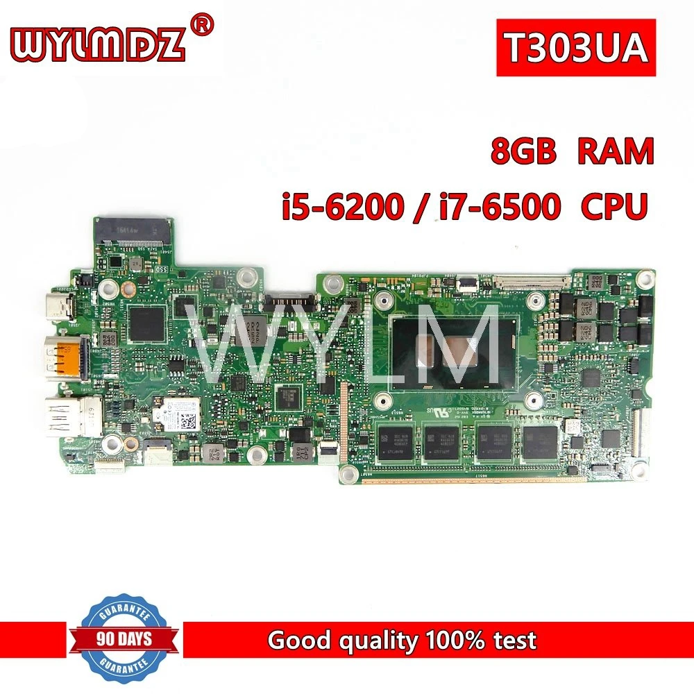 

T303UA I5-6200/i7-6500CPU 8GB RAM Motherboard REV3.3 For Asus T303U T303UA T303 Laptop Mainboard Tested Working Free