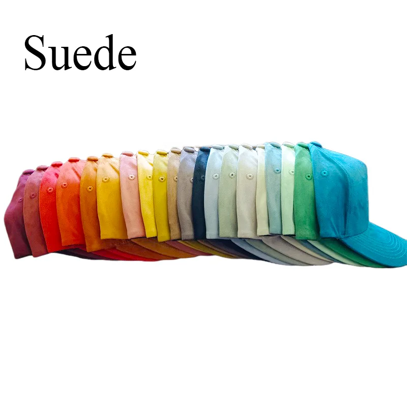 Fashion False Suede Baseball Caps For Men Women Autumn Winter Solid Retro Snapback Hip Hop Hat Unisex Street Adjustable Sun Caps