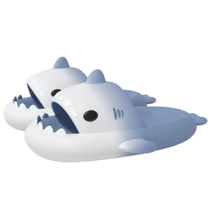 

Summer Shark Slippers Women Fashion Sandals Gradient Color Casual Home Shoes EVA Non-Slip Men Flip Flops Beach Shark Slides