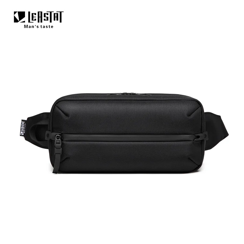 LEASTAT-Bolsa de cintura impermeável para homens, Fanny Pack, peito de esportes ao ar livre, viagens casuais masculinas, bolsas de cintura transversal, alta qualidade