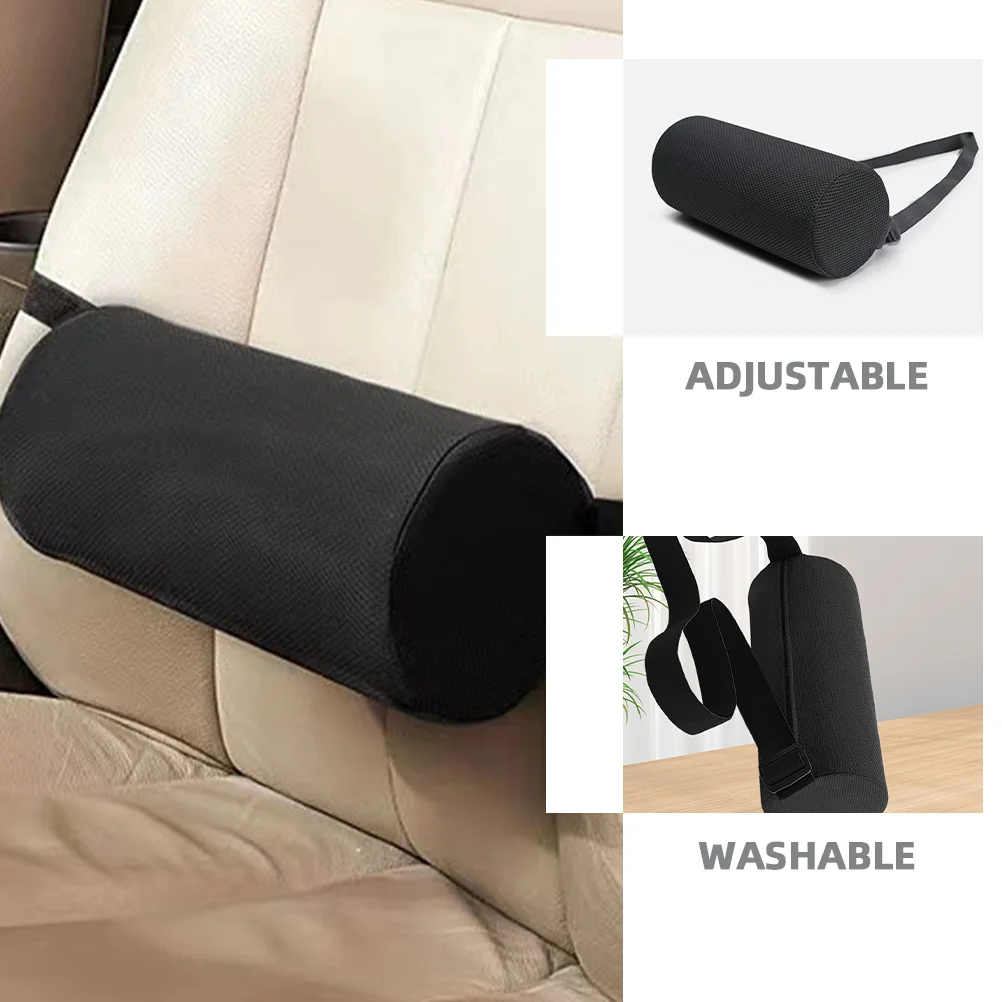 Throw Pillows for Couch Lumbar Back Rest Office Chair Support Cervical Spine Black Car