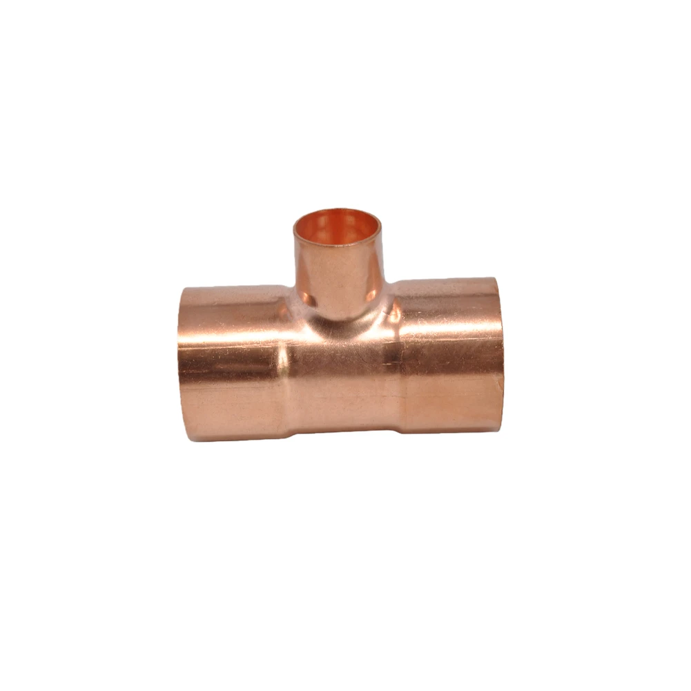 Refrigeration Part Copper Reducing Tee High-pressure Resistance Easy Welding Connection For Refrigeration Systems