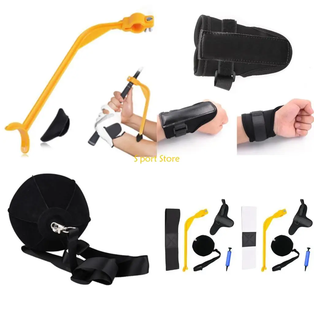 

U2JB 5Pcs Golf Strap Motion Correction Belt Swing Arm Band Wrist Support