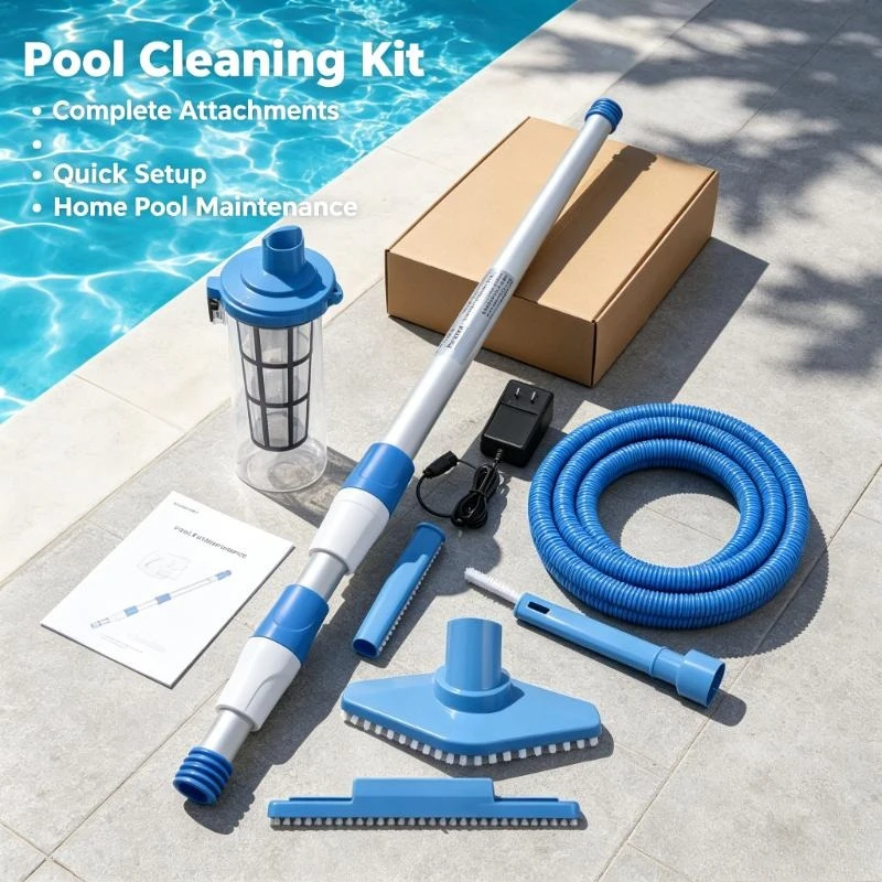 Rechargeable Cordless Handheld Pool Vacuum, Portable Water Cleaner For Swimming Pool Fish Tank Spa And Hot Tub Cleaning