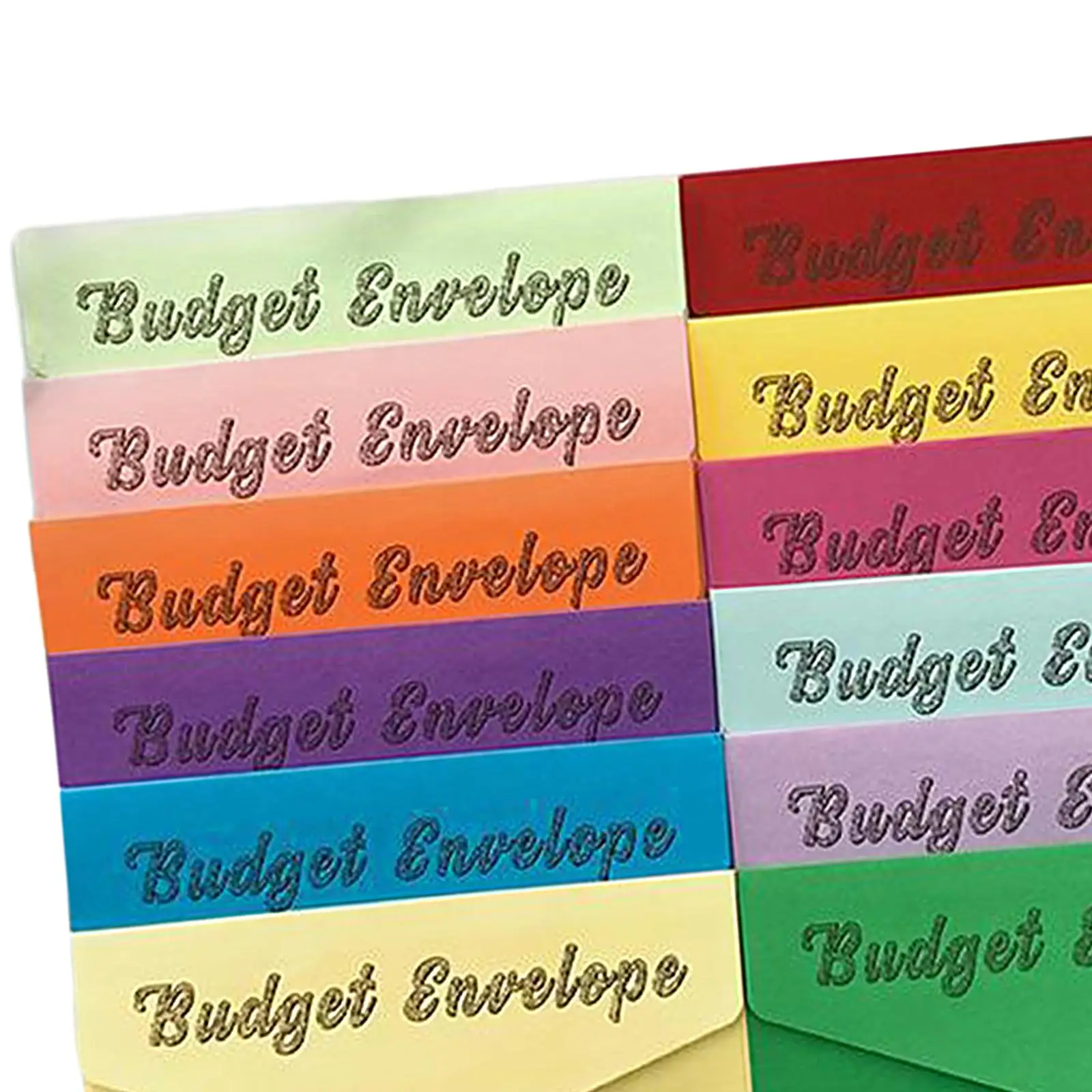 Enveloppes de budget pour la budgétisation de l'argent, classeur d'enregistrement de devise, défi d'économie d'argent familial, 12 pièces