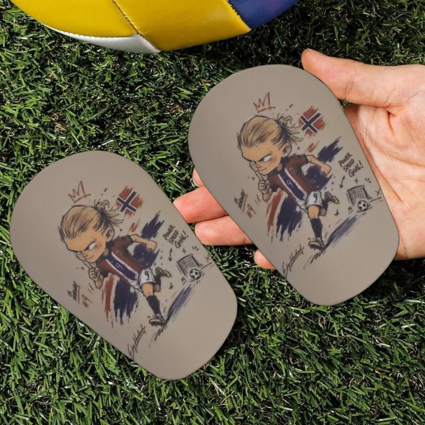 1 Paar Leichte Hochwertige Mini-Fußball-Schienbeinschoner |   Dicke, strapazierfähige Sport-Knieschoner für Männer und Frauen |   Geeignet für Yoga,