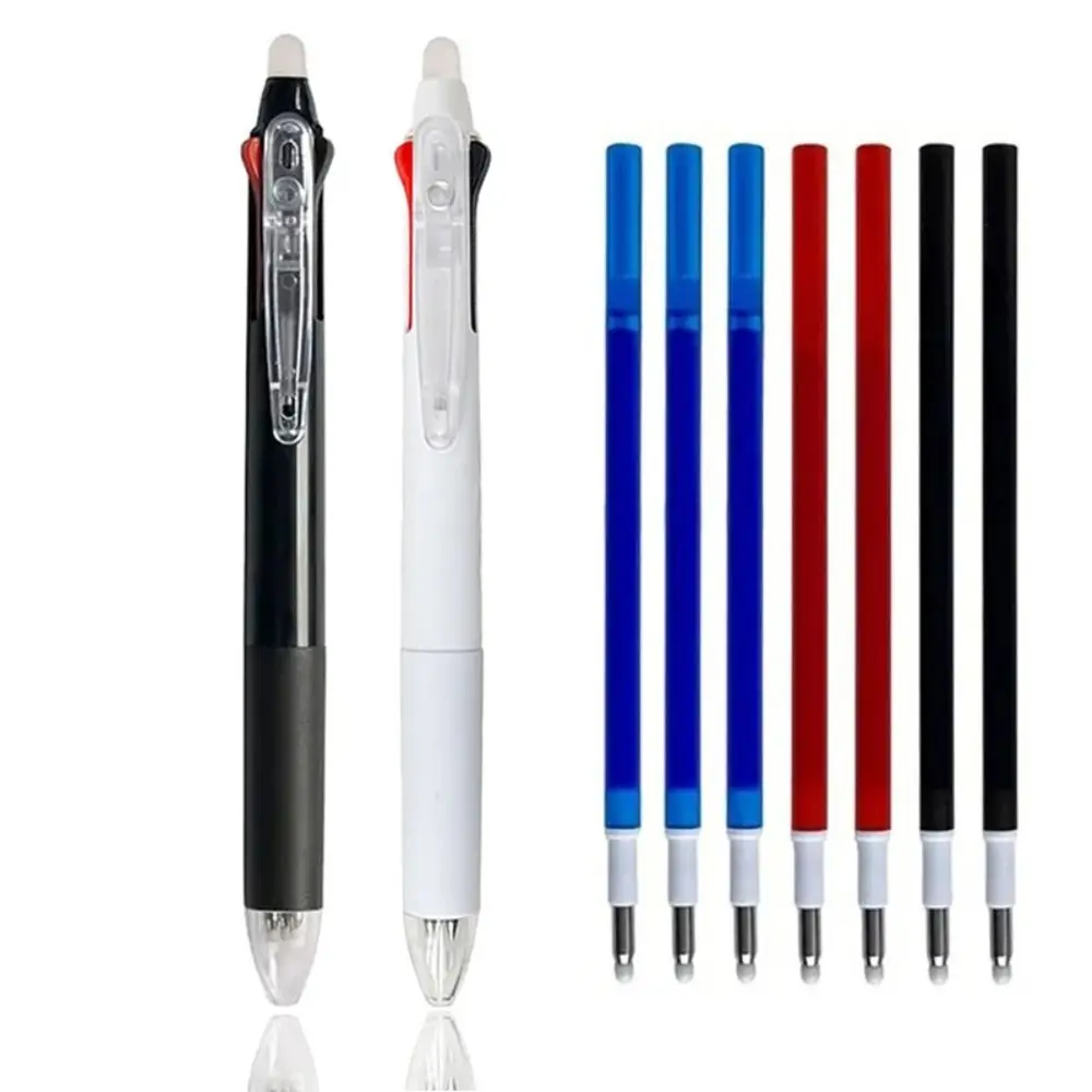 Creative 3 in 1 Erasable Pen 0.5mm 3 Colors Refills Student Pen Office School Stationery Washable Handle Writing Pen