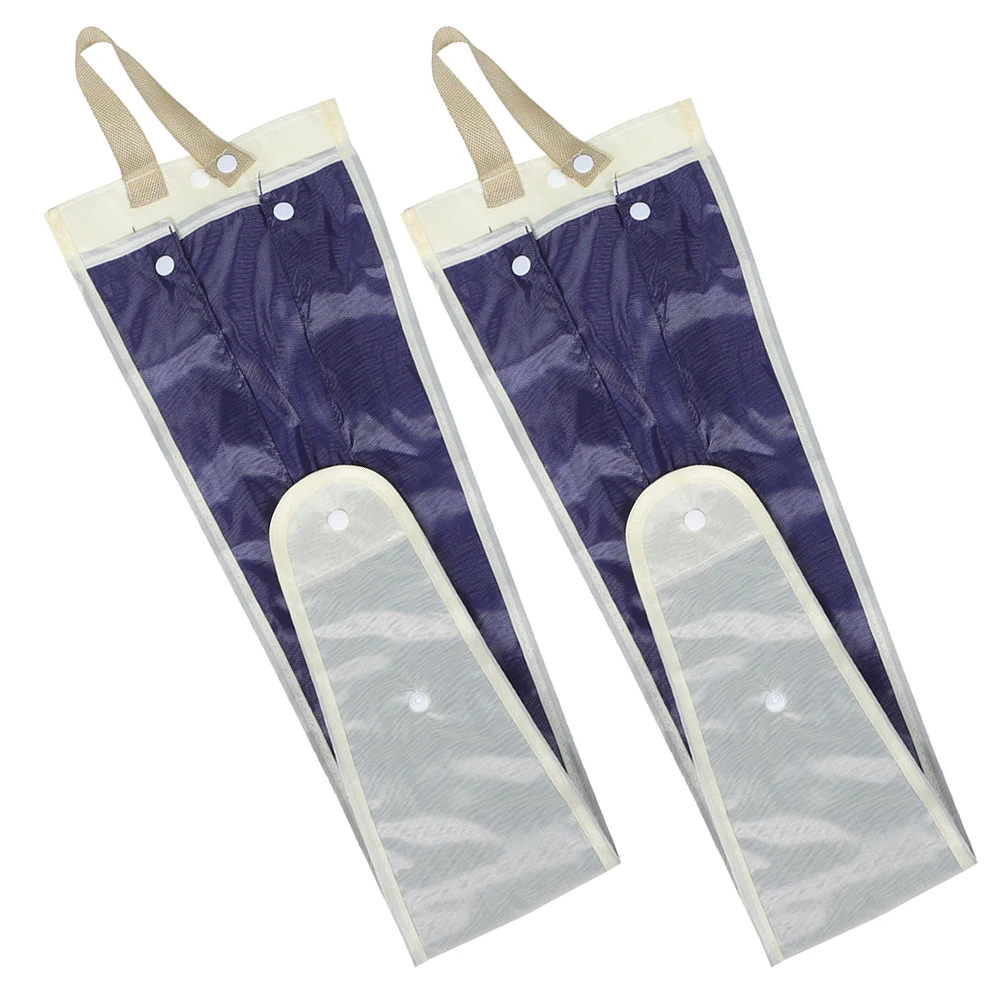 

2pcs Car Umbrella Storage Blue Large Waterproof Polyester Hanging Bag for Back Seat Organization Travel Foldable