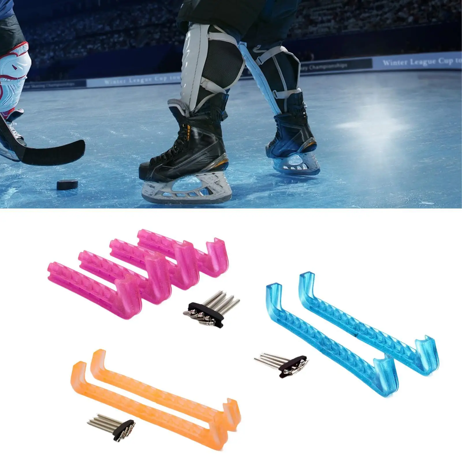 

Ice Skate Guards Easy to Use Protection Stretchable Rubber Ice Skate Blade