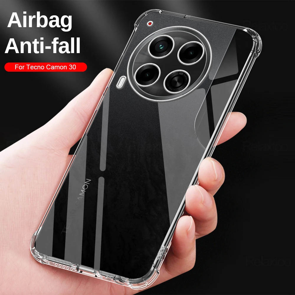 Clear Airbags Shockproof Coque For Tecno Camon 30 5G 4G Case Camera Protect Fundas Camon30 Pro Camon 30 Premier TPU Soft Cover