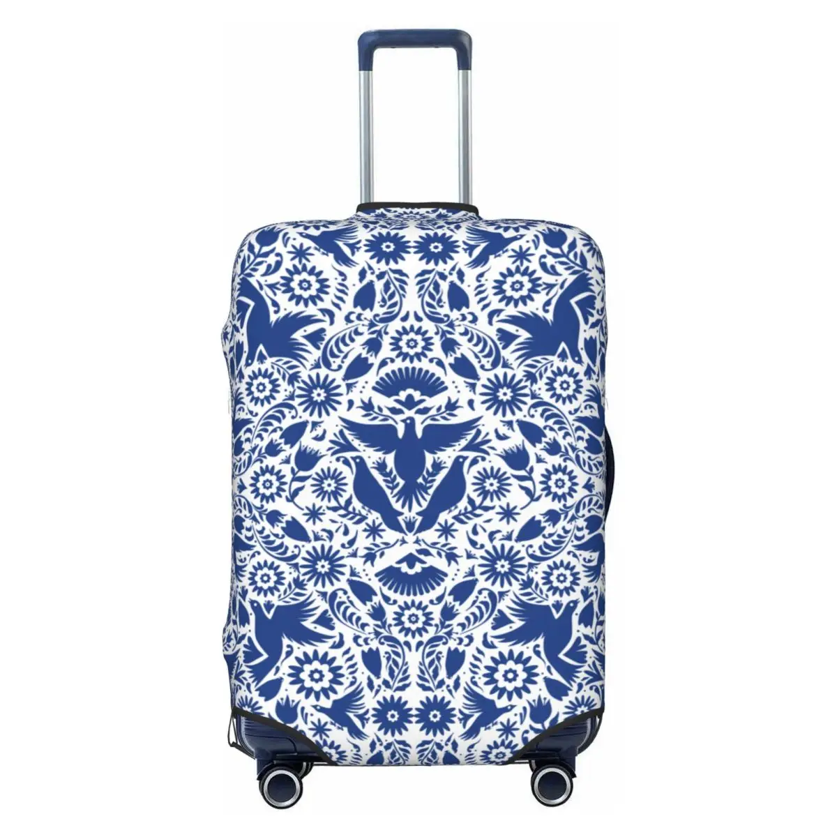 

Чехол для чемодана с милым узором в виде мексиканских цветов и птиц Отоми, моющийся, для путешествий