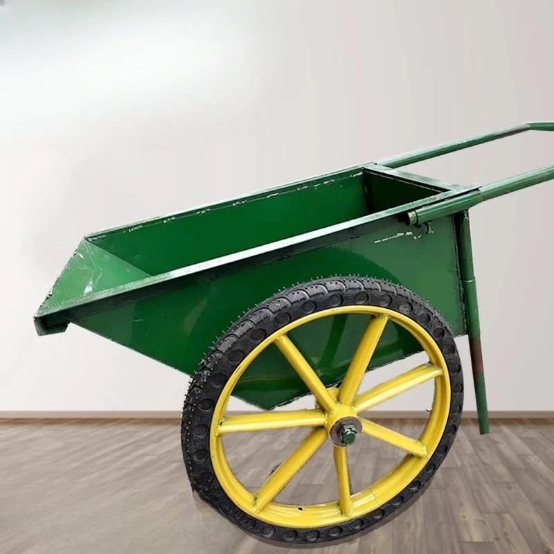 

Grey bucket car construction solid tire workshop small bucket car household pull push sand material labor truck