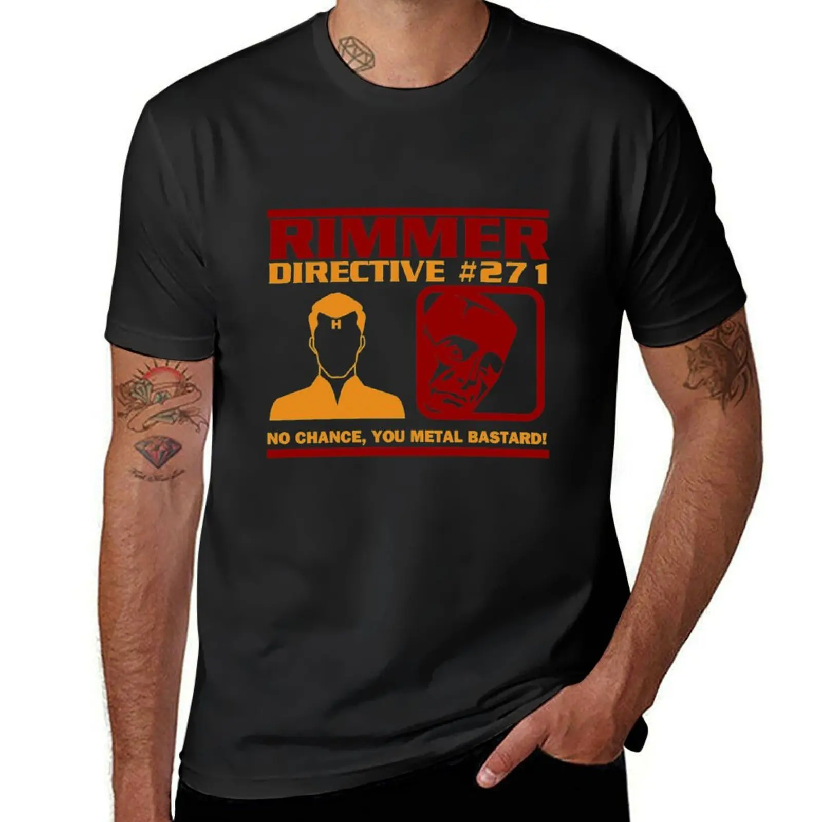 Rimmer Directive #271 No Chance T-Shirt vintage clothes summer clothes summer top sweat shirts, men