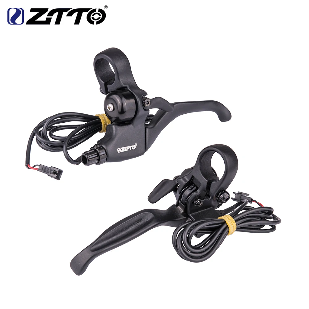 ZTTO E-Bike High Quality Electric Brake lever Bicycle Power-off Brake Handle with Bell Electric 2 Pins Connectors