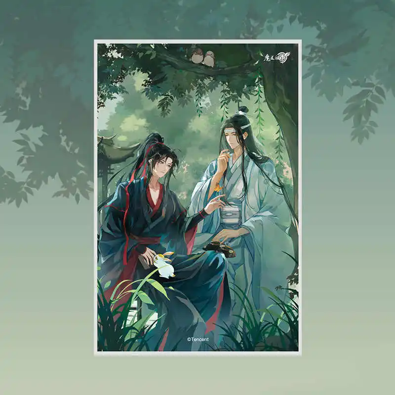 Grande mestre do demônico mdzs mo dao zu shi wei wuxian lan wangji ornamento ar shikishi acessórios de boneca de papel colorido animetoy k