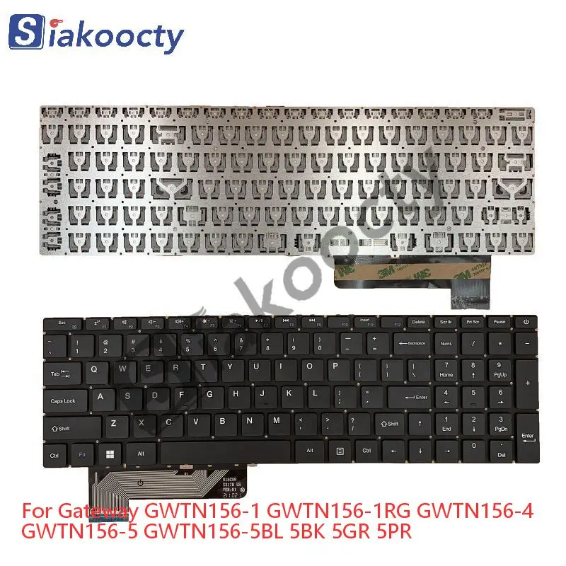 

US English Keyboard For Gateway GWTN156-1 GWTN156-1RG GWTN156-4 GWTN156-4BK GWTN156-4BL 4GR 4PR GWTN156-5 GWTN156-5BL 5BK 5GR 5P